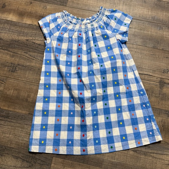 Hanna Andersson Other - Hanna Andersson Blue Checkered Dress with Dots